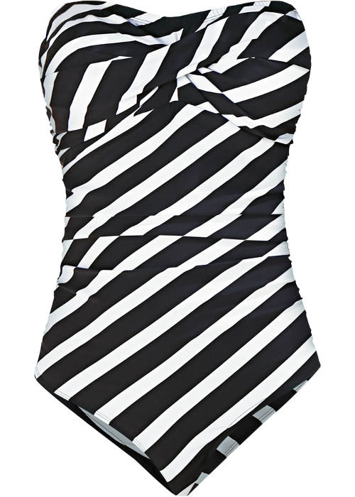Fekete-fehér zebra formázó egyrészes fürdőruha